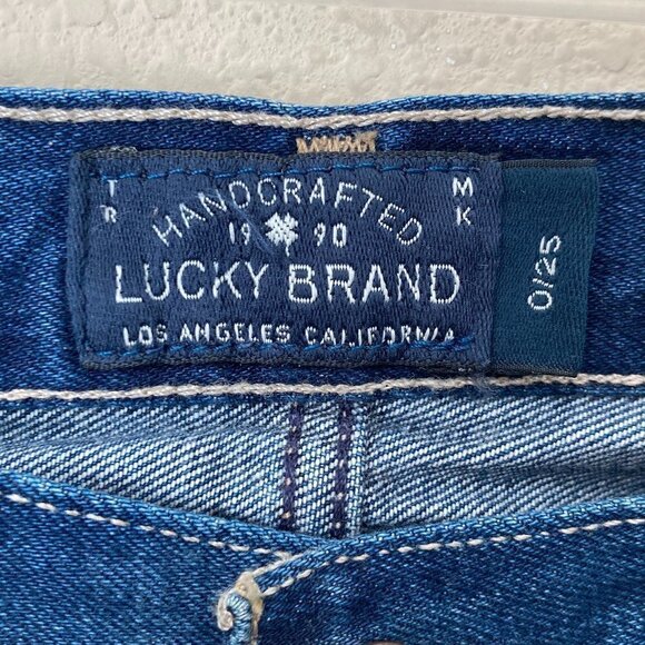 Lucky Brand Floral Embroidered Sienna Slim Boyfriend Distressed Jeans - Picture 6 of 16